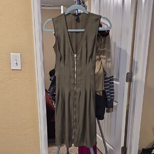H&M Olive Green Sleeveless Dress
